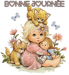 Gif animé bonne journée bébé